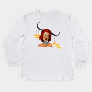 rich witch Kids Long Sleeve T-Shirt